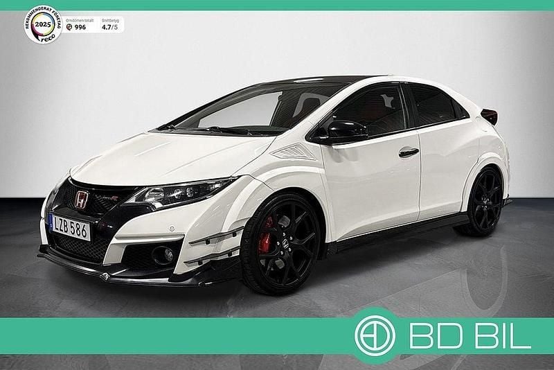 Vit Begagnad 2015 Honda Civic Type R GT Halvkombi | 238 900 kr (Dyr) - Bild 1/3