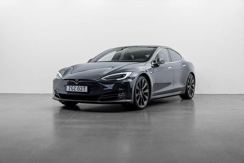 Grå Begagnad 2019 Tesla Model S Long Range Sedan | 349 000 kr (Marknadspris) - Bild 1/4