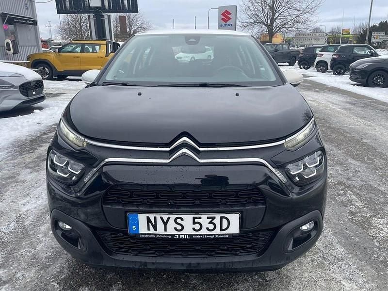 Begagnad Citroën C3 PureTech 110 HK (80 kW) 2022 Svart Halvkombi
