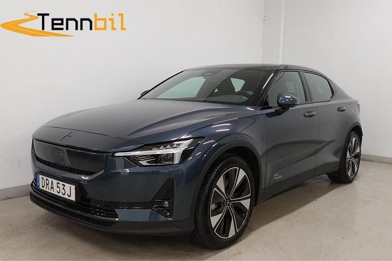 Mörkblå (blå) Begagnad 2024 Polestar 2 Pilot Halvkombi | 469 900 kr (Dyr) - Bild 1/4