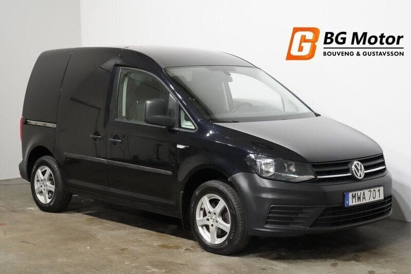 Svart Begagnad 2017 VW Caddy Minibuss | 109 800 kr (Marknadspris) - Bild 1/3