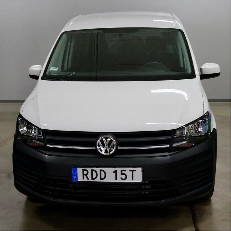 Vit Begagnad 2020 VW Caddy Maxi Life Life Minibuss | 279 900 kr - Bild 1/4