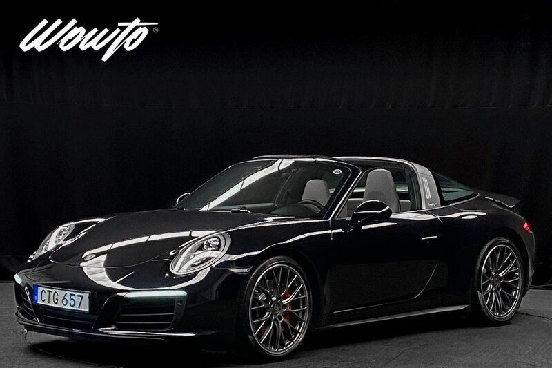 Svart Begagnad 2017 Porsche 911 Targa 4S Cab | 1 395 800 kr - Bild 1/4