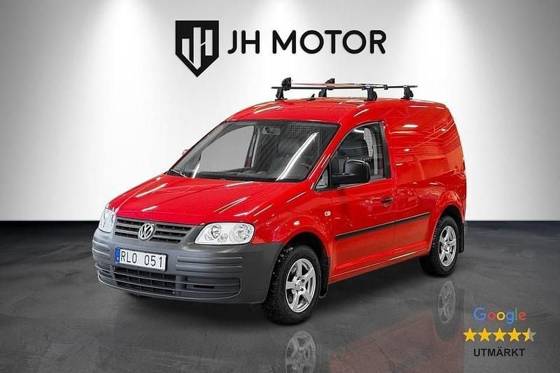 Röd Begagnad 2008 VW Caddy Minibuss | 59 900 kr (Lite dyr) - Bild 1/4
