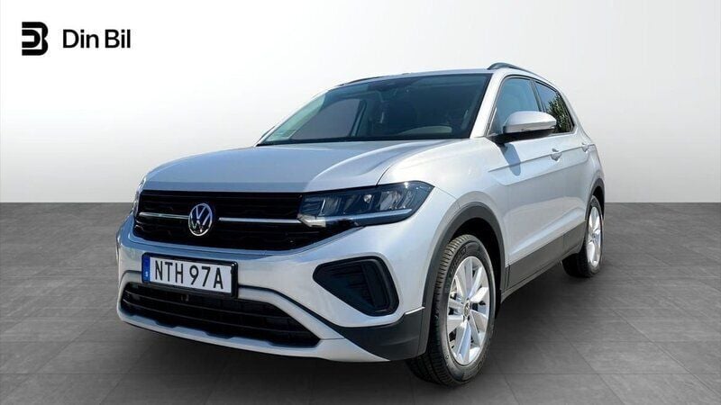 Silver (reflex silver metallic) Ny 2025 VW T-Cross Life SUV | 299 200 kr (Marknadspris) - Bild 1/4
