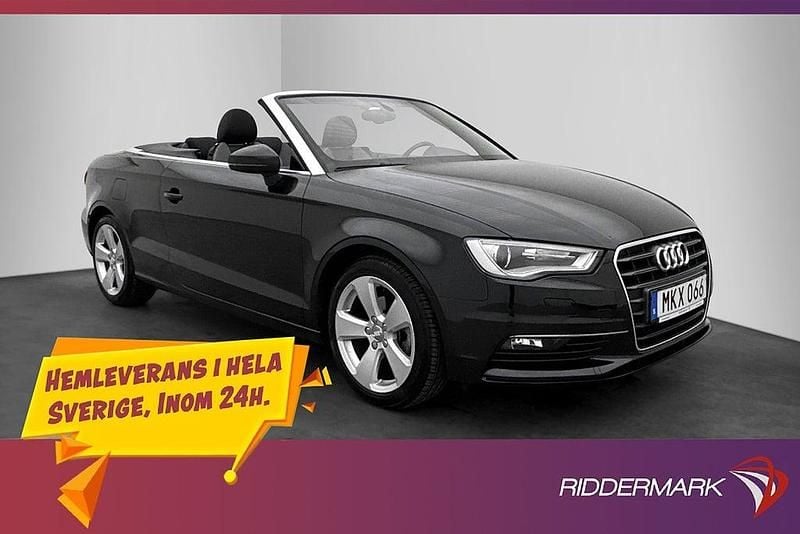 Begagnad Audi A3 140 HK (102 kW) 2015 Svart Cab