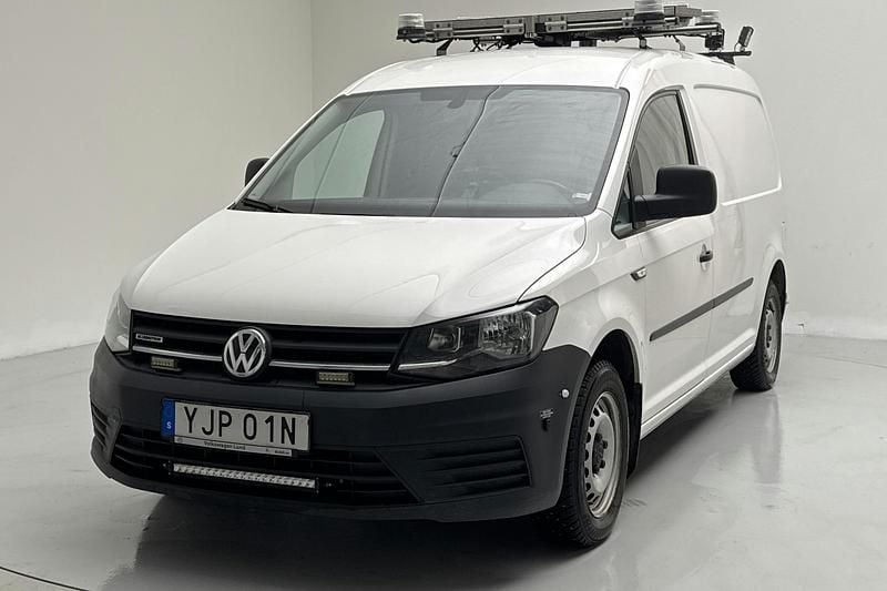 Vit Begagnad 2019 VW Caddy Maxi Minibuss | 119 000 kr (Marknadspris) - Bild 1/4