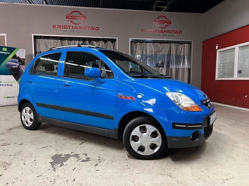 Blå Begagnad 2008 Chevrolet Matiz Halvkombi | 34 900 kr (Dyr) - Bild 1/4