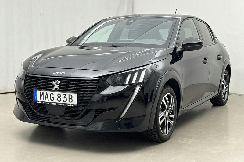 Svart Begagnad 2021 Peugeot e-208 GT Halvkombi | 189 000 kr - Bild 1/4