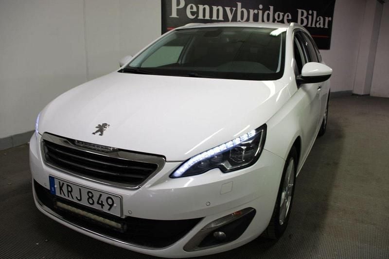 Vit Begagnad 2014 Peugeot 308 Allure Kombi | 73 000 kr (Bra pris) - Bild 1/4