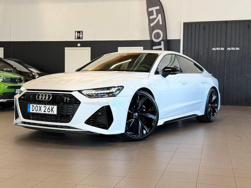 Glaciärvit metallic Begagnad 2020 Audi RS7 Halvkombi | 959 900 kr - Bild 1/4
