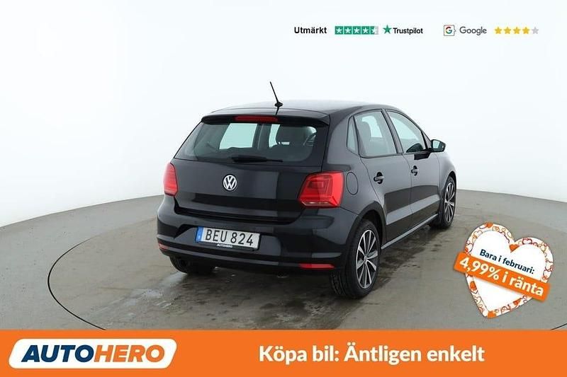 Begagnad VW Polo 91 HK (66 kW) 2016 Svart Halvkombi