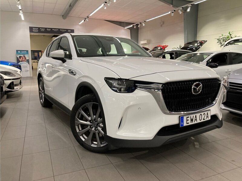 Vit Begagnad 2022 Mazda CX-60 Exclusive-Line SUV | 399 900 kr (Bra pris) - Bild 1/4