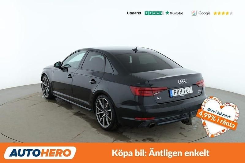 Begagnad Audi A4 S-Line 256 HK (188 kW) 2017 Svart Sedan