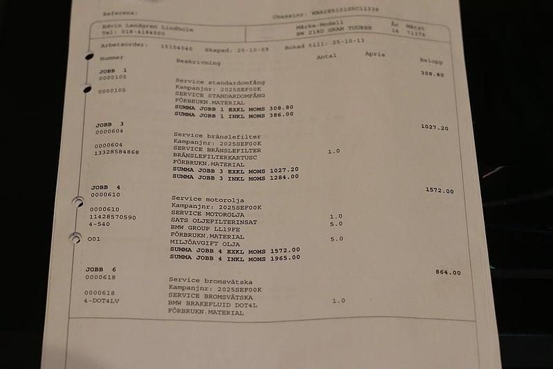 Begagnad BMW 218 Sport Line 150 HK (110 kW) 2015 Svart Minibuss