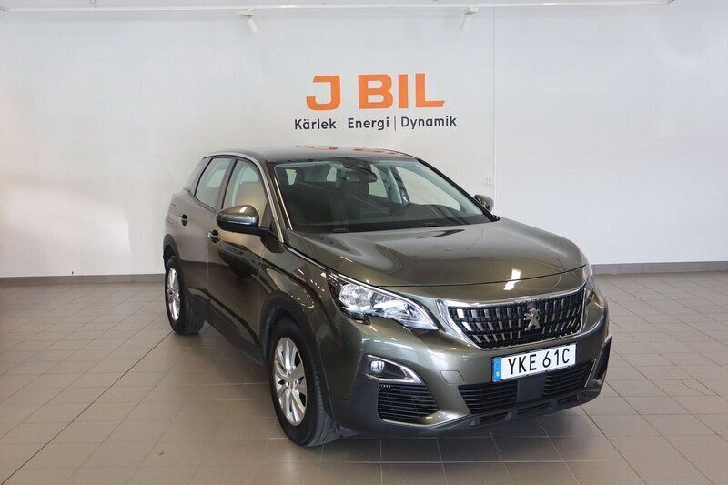 Grå Begagnad 2019 Peugeot 3008 Active SUV | 199 900 kr (Marknadspris) - Bild 1/4
