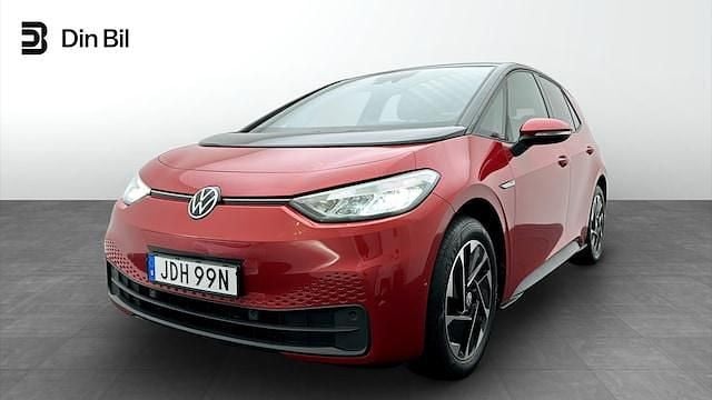 Mörkröd (kings red metallic black) Begagnad 2023 VW ID.3 Comfortline Halvkombi | 309 900 kr (Bra pris) - Bild 1/4