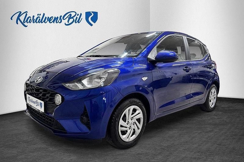 Blå Begagnad 2022 Hyundai i10 Essential Halvkombi | 119 898 kr (Bra pris) - Bild 1/4