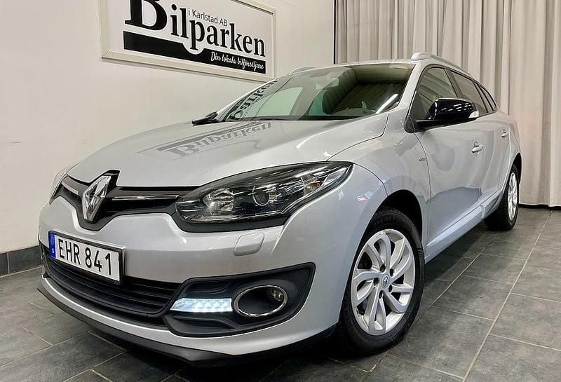 Silver Begagnad 2016 Renault Mégane GrandTour LIMITED Kombi | 89 900 kr (Superpris) - Bild 1/3