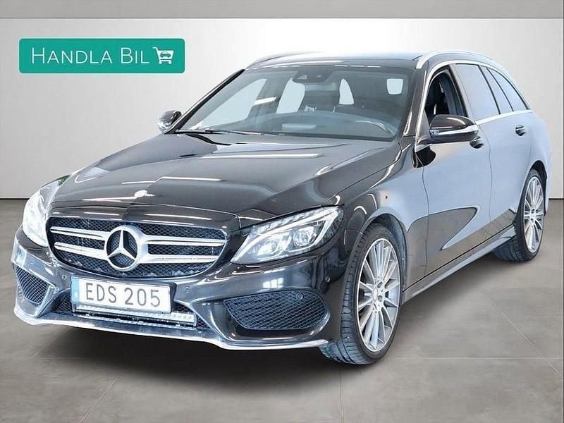 Svart Begagnad 2015 Mercedes C250 AMG Kombi | 214 900 kr (Marknadspris) - Bild 1/4