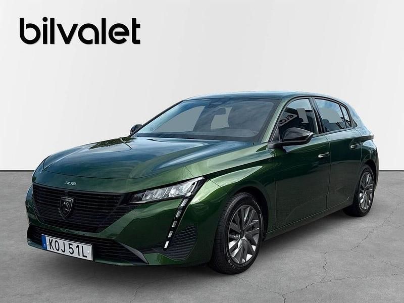Grön Begagnad 2022 Peugeot 308 Active Halvkombi | 189 900 kr (Marknadspris) - Bild 1/4