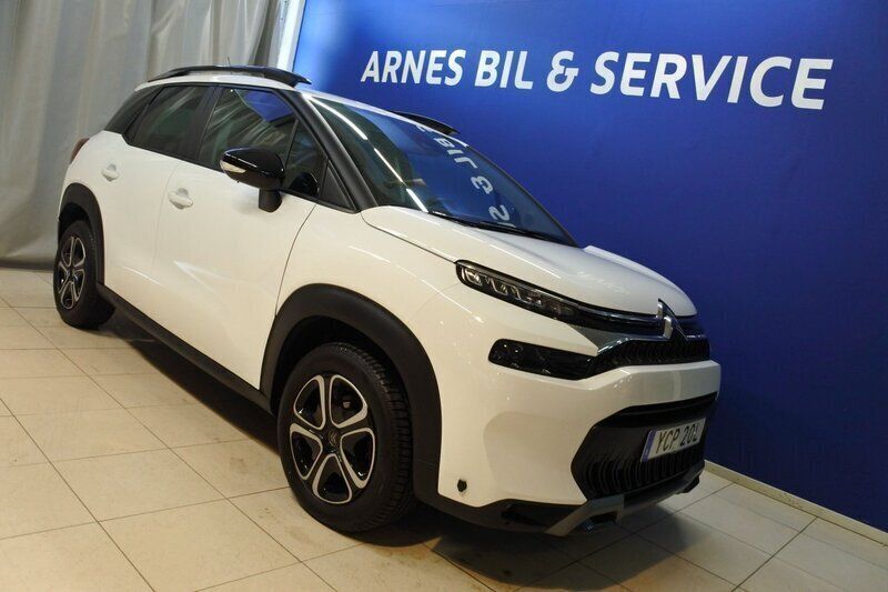 Vit Begagnad 2022 Citroën C3 Aircross PureTech SUV | 164 900 kr (Marknadspris) - Bild 1/4