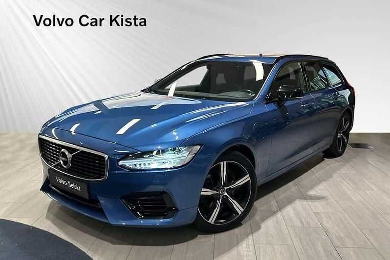 Blå Begagnad 2020 Volvo V90 R-Design Kombi | 359 900 kr (Bra pris) - Bild 1/3