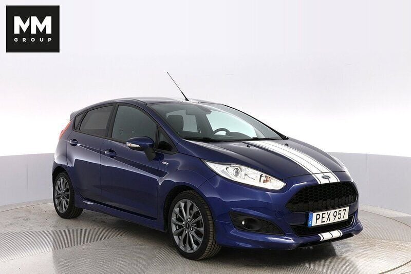 Blå Begagnad 2016 Ford Fiesta ST-Line Halvkombi | 98 900 kr (Bra pris) - Bild 1/4