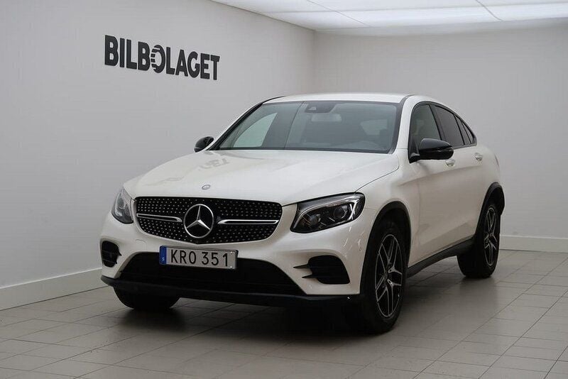 Vit Begagnad 2017 Mercedes GLC350 Sportkupé | 329 500 kr - Bild 1/4