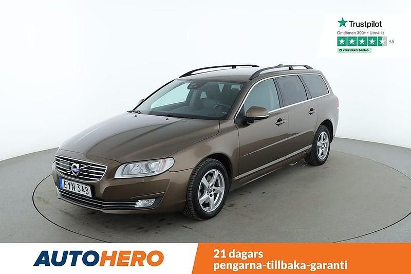 Brun Begagnad 2015 Volvo V70 Momentum Kombi | 134 000 kr (Marknadspris) - Bild 1/4