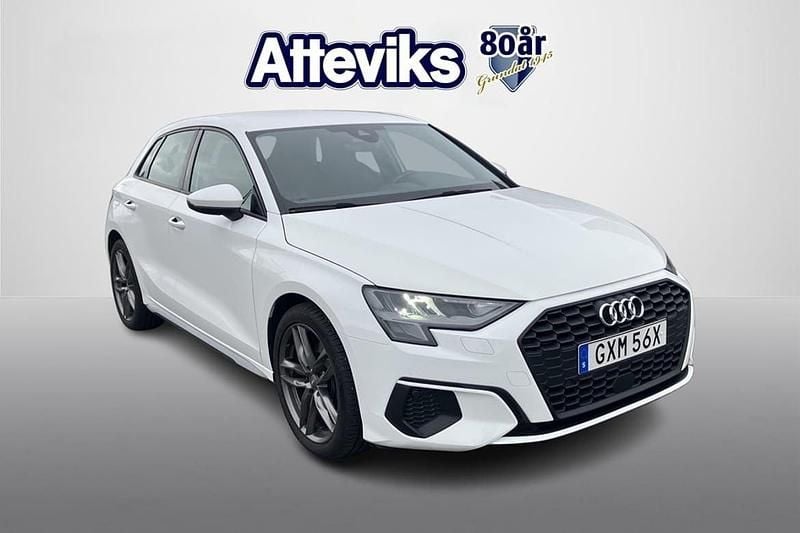 Vit Begagnad 2020 Audi A3 Sportback Proline Halvkombi | 209 900 kr (Lite dyr) - Bild 1/4
