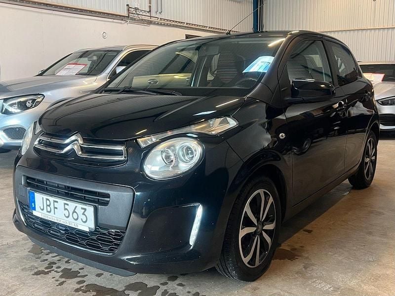 Svart Begagnad 2016 Citroën C1 Feel Halvkombi | 45 000 kr (Marknadspris) - Bild 1/4