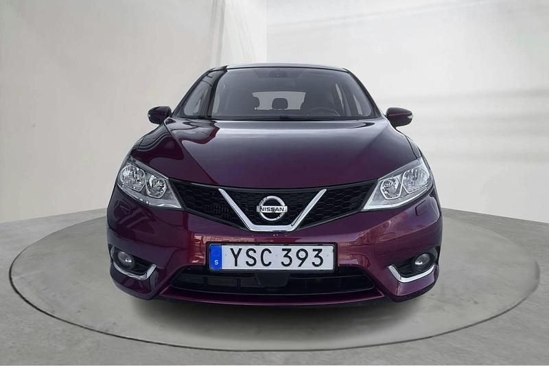 Begagnad Nissan Pulsar Acenta Connect 115 HK (84 kW) 2017 Mörkröd Halvkombi