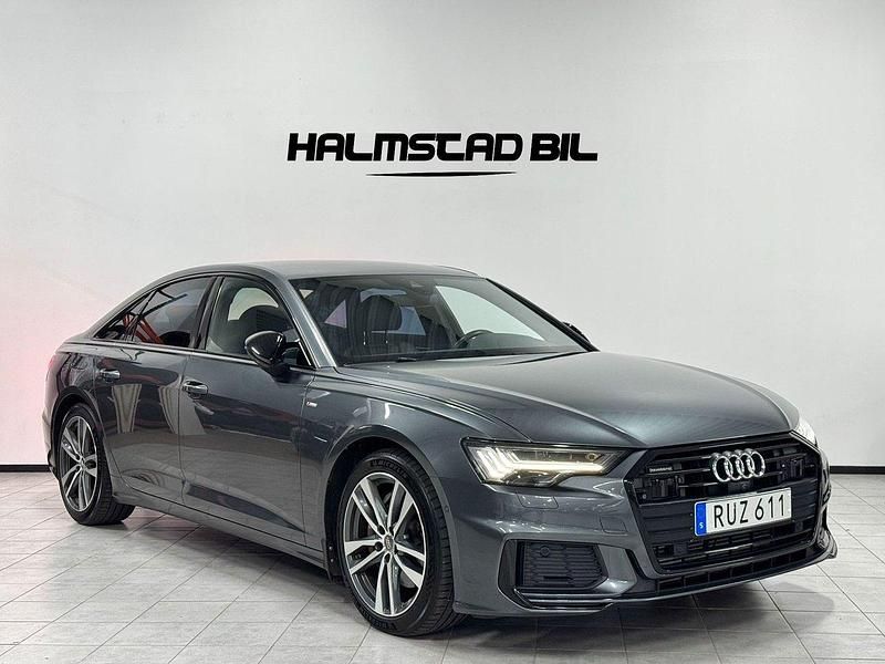 Grå Begagnad 2018 Audi A6 S-Line Sedan | 369 500 kr (Marknadspris) - Bild 1/4