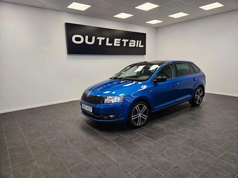 Blå Begagnad 2014 Skoda Rapid Style Halvkombi | 84 900 kr (Marknadspris) - Bild 1/4