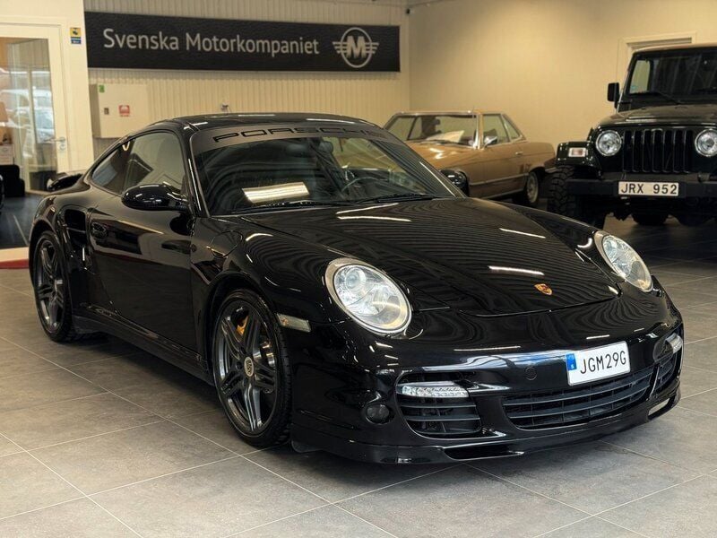 Svart Begagnad 2008 Porsche 997 Turbo Sportkupé | 1 050 000 kr - Bild 1/4