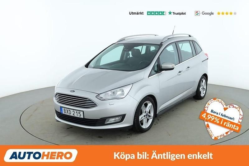 Grå Begagnad 2016 Ford C-MAX Titanium Minibuss | 117 000 kr (Lite dyr) - Bild 1/4
