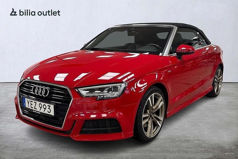 Röd Begagnad 2016 Audi A3 Cabriolet S-Line Cab | 214 000 kr (Bra pris) - Bild 1/4