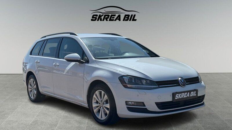 Vit Begagnad 2017 VW Golf VII Kombi | 99 900 kr (Bra pris) - Bild 1/4