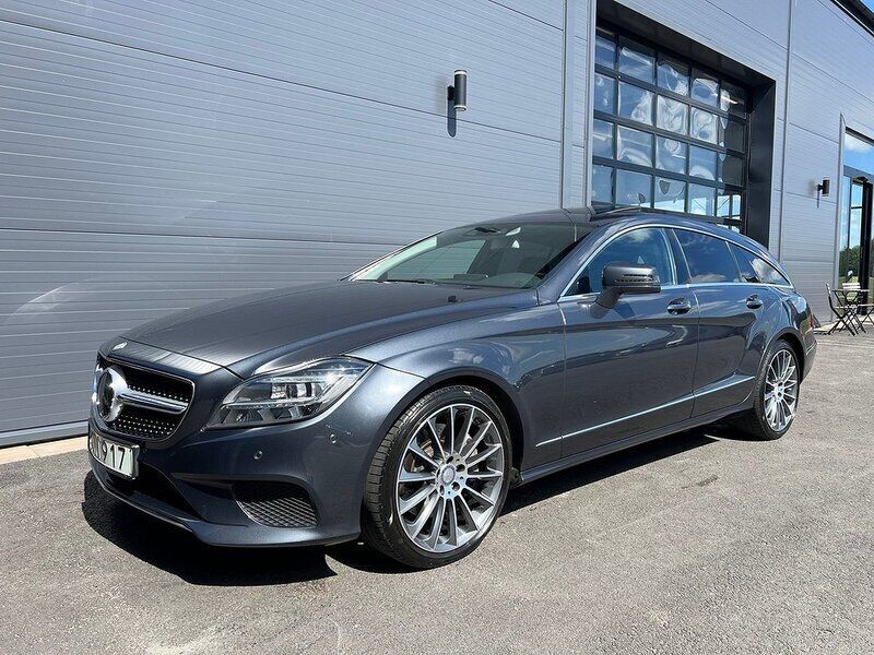 Mörkgrå Begagnad 2014 Mercedes CLS400 Shooting Brake Kombi | 275 000 kr - Bild 1/4