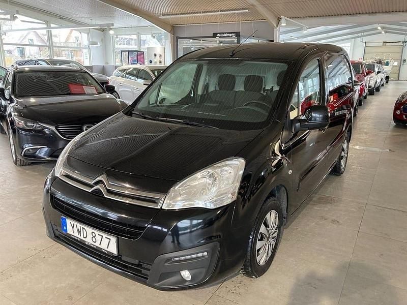 Svart Begagnad 2018 Citroën Berlingo Minibuss | 79 500 kr (Marknadspris) - Bild 1/4