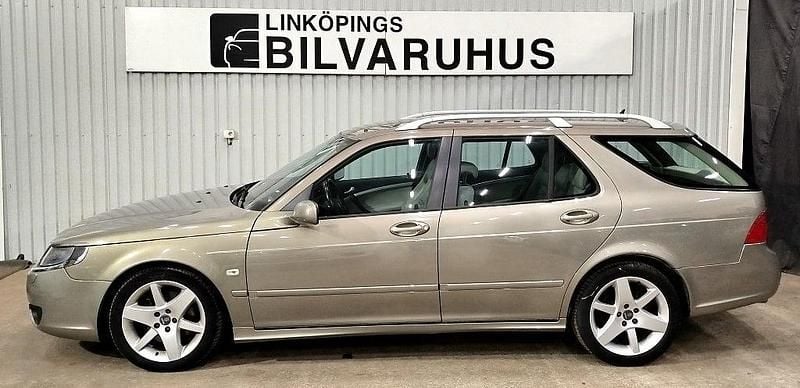 Grön Begagnad 2008 Saab 9-5 Vector Kombi | 82 900 kr - Bild 1/4