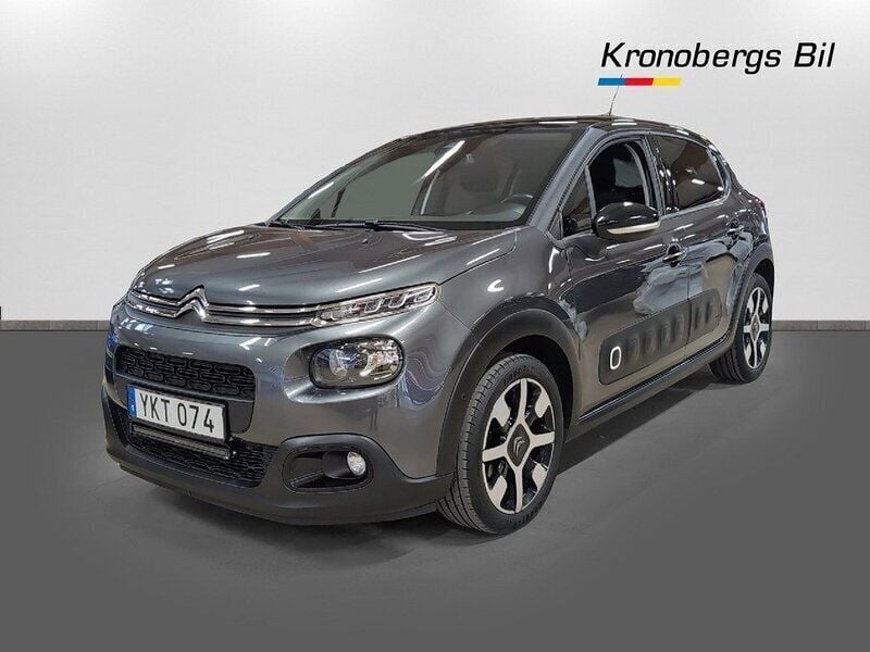 Grå Begagnad 2017 Citroën C3 Halvkombi | 119 500 kr - Bild 1/4