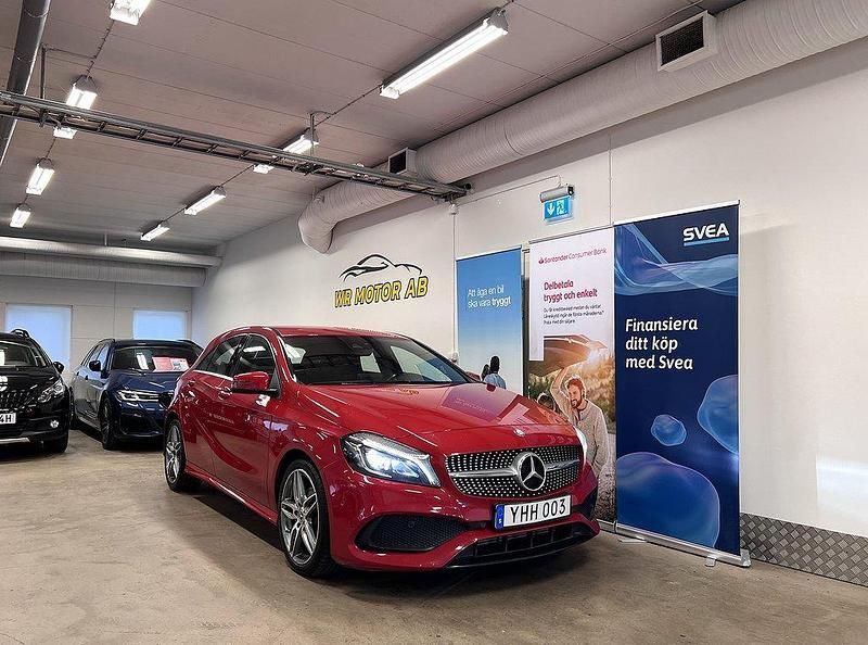 Röd Begagnad 2016 Mercedes A180 AMG Halvkombi | 159 900 kr (Marknadspris) - Bild 1/4