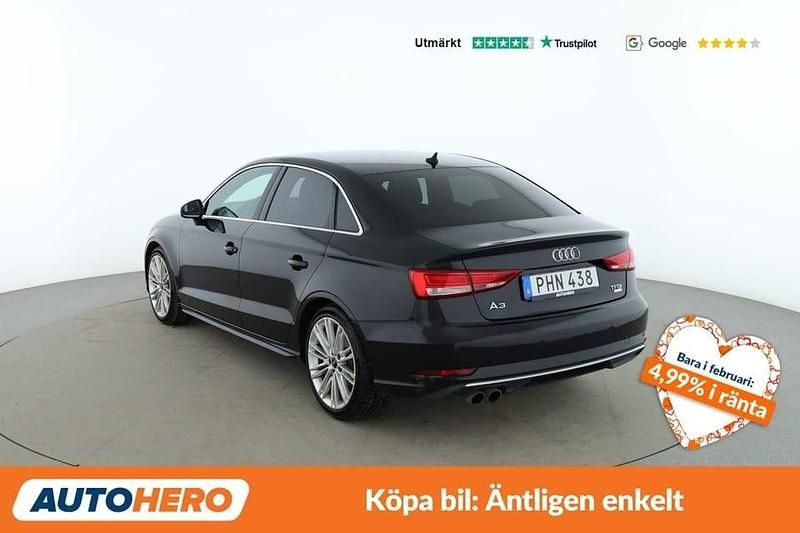 Begagnad Audi A3 Sport 151 HK (111 kW) 2017 Svart Sedan