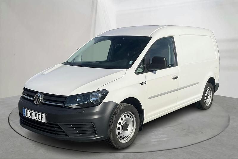 Vit Begagnad 2019 VW Caddy Minibuss | 200 000 kr (Marknadspris) - Bild 1/4
