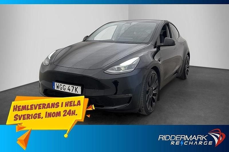 Svart Begagnad 2023 Tesla Model Y Performance SUV | 419 800 kr (Marknadspris) - Bild 1/3