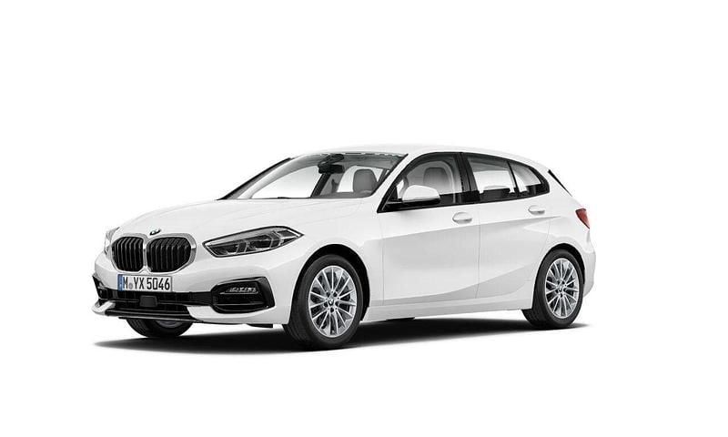 Vit Begagnad 2022 BMW 118 Sport Line Halvkombi | 254 900 kr (Marknadspris) - Bild 1/2