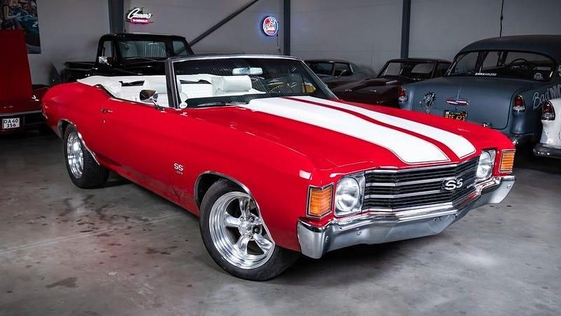 Cranberry red Begagnad 1972 Chevrolet Chevelle Cab | 595 000 kr - Bild 1/4