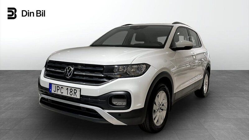 Vit Begagnad 2021 VW T-Cross Comfortline SUV | 184 900 kr (Marknadspris) - Bild 1/4